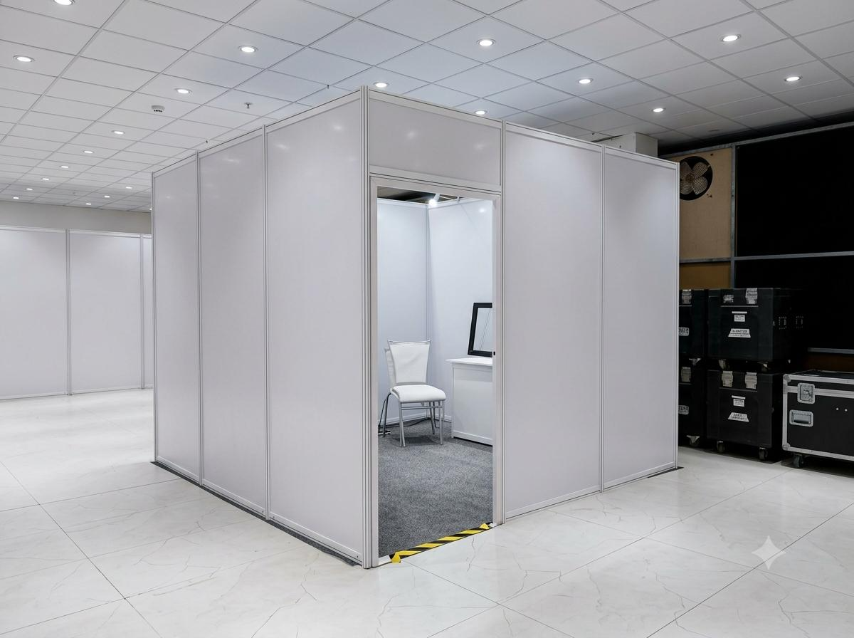 Octonorm Green Room & VIP Dressing Cabins by MK Interior Mumbai